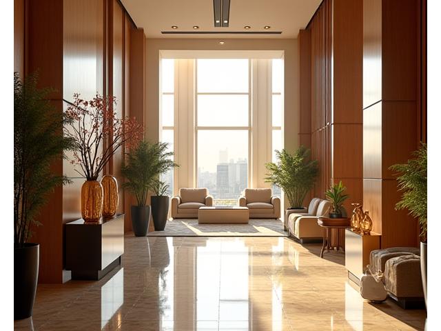 Elegant hotel lobby with a welcoming atmosphere, showcasing Regent Hearth Hospitality's commitment to luxury